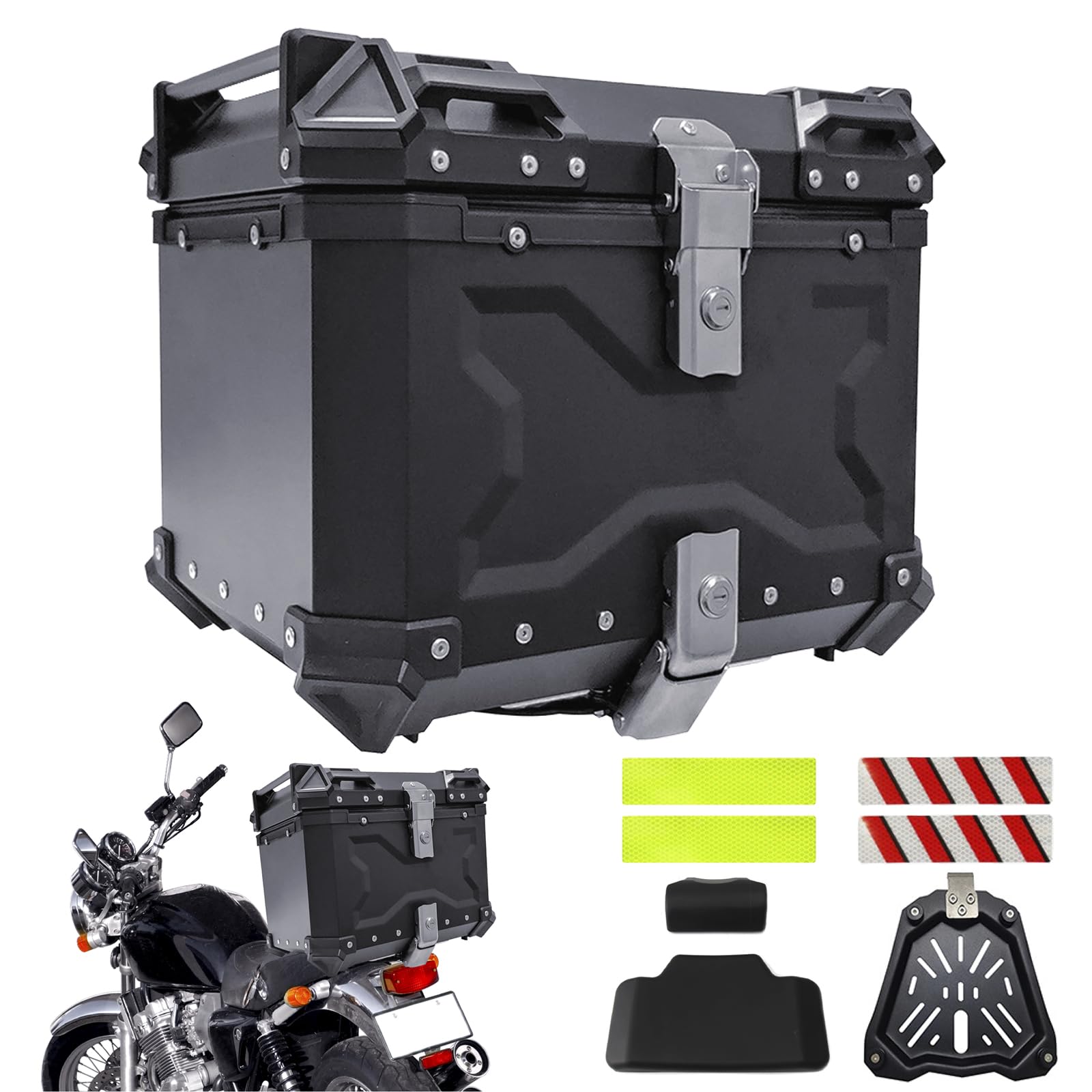 Amazon | MIKISHO リアボックス バイク用リアボックス トップケース