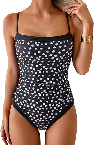 B2prity One Piece Swimsuit for Women Tummy Control Slimming Bathing Suit Color B