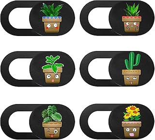 Mizi Webcam Privacy Cover Slide [6 Pack], Cute Camera Blocker Sticker, Protect Your Privacy and Security for Computer, Lap...