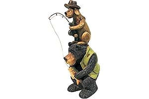 Design Toscano Fishing Buddies - Outdoor Garden Animal Statue
