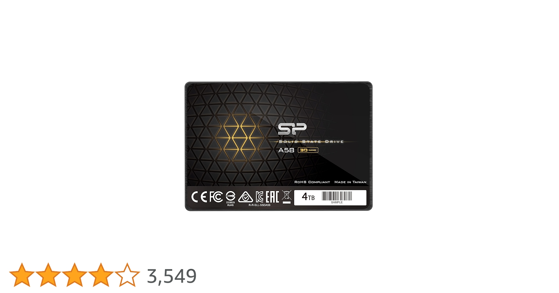 Amazon | シリコンパワー 4TB SSD 3D NAND A58 SLCキャッシュ