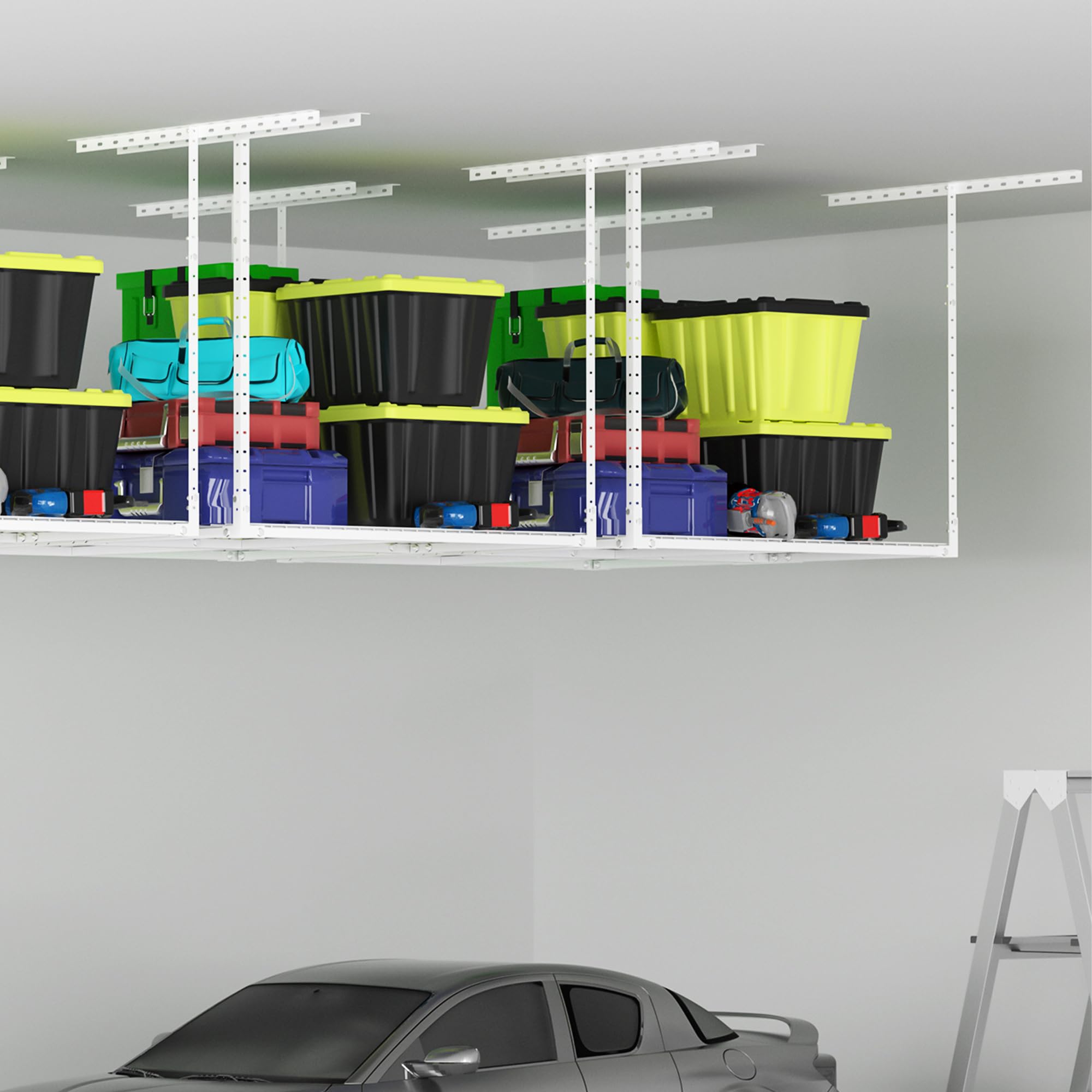 Snapklik.com : Soywey 3 X 4FT Overhead Garage Storage Rack,Adjustable ...
