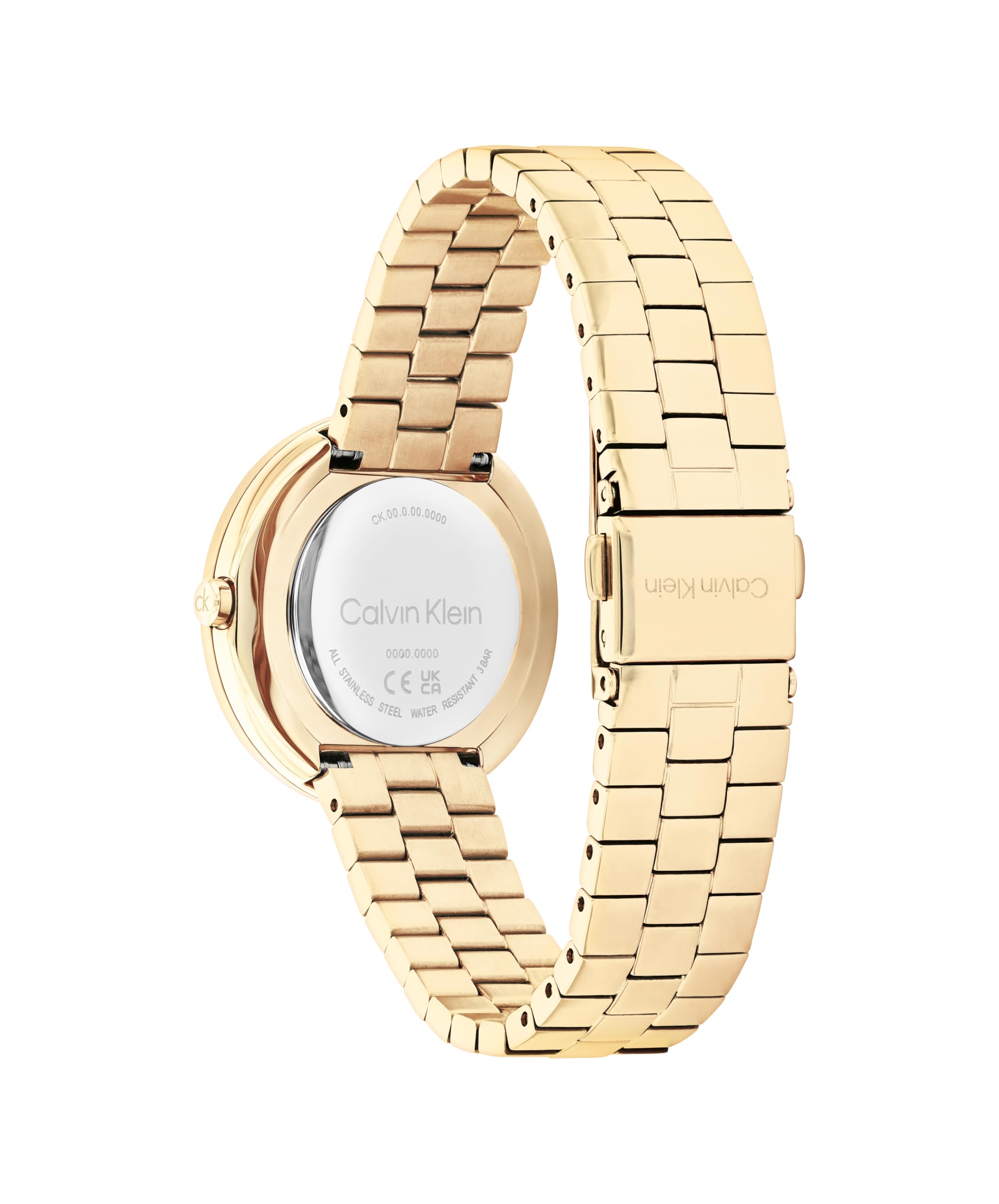 Calvin Klein Orologio con Movimento al Quarzo Analogico da Donna Collezione TWISTED BEZEL con Bracciale in Acciaio Inossidabile, Maglia o Bracciale Rigido - Disponibile in Argento, Oro Rosa o Nero
