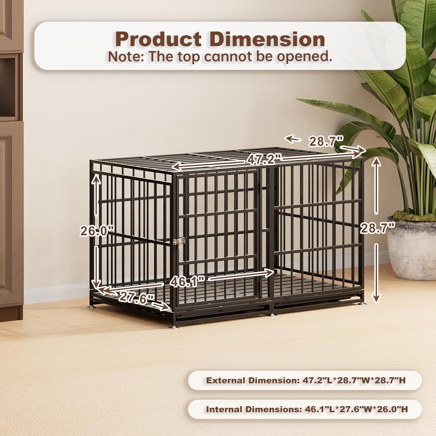 Ultimate Durability: The 48-Inch Escape-Proof Dog Crate Review