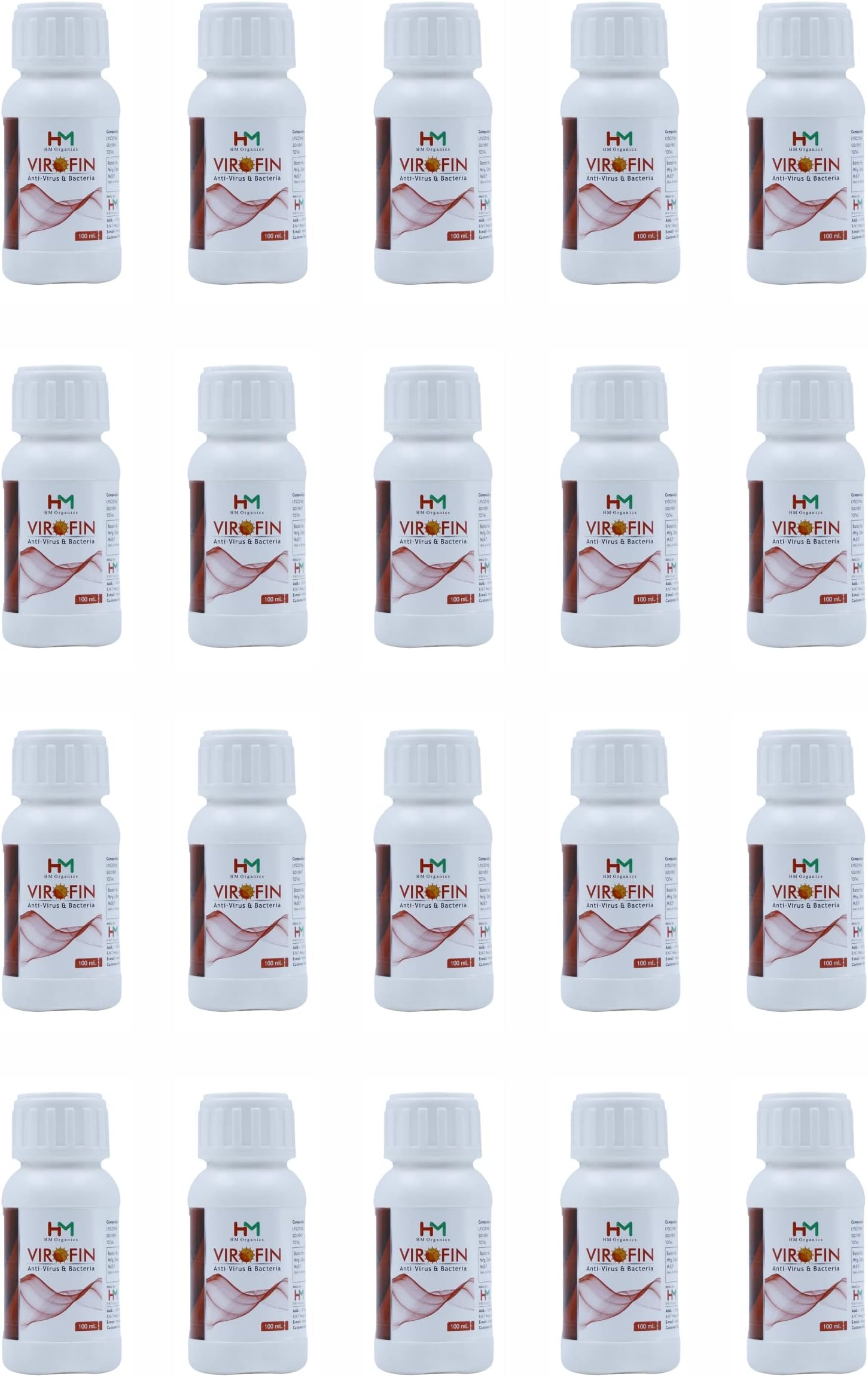 HM Organics Virofin(100Ml)-Pack of 20
