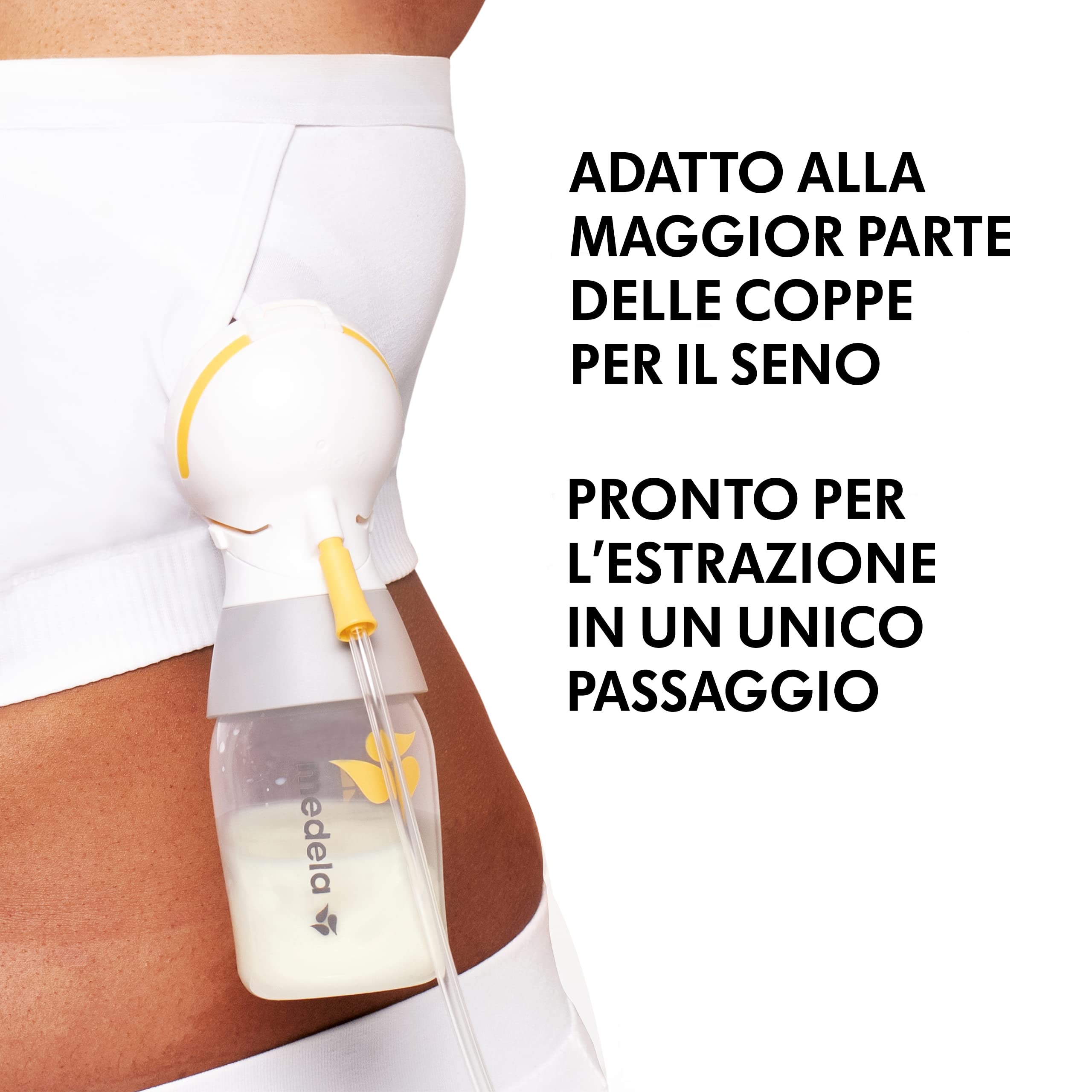 Medela Hands-Free, Corpetto per l'estrazione a Mani libere, Reggiseno per estrarre Comodamente, con Adaptive Stretch