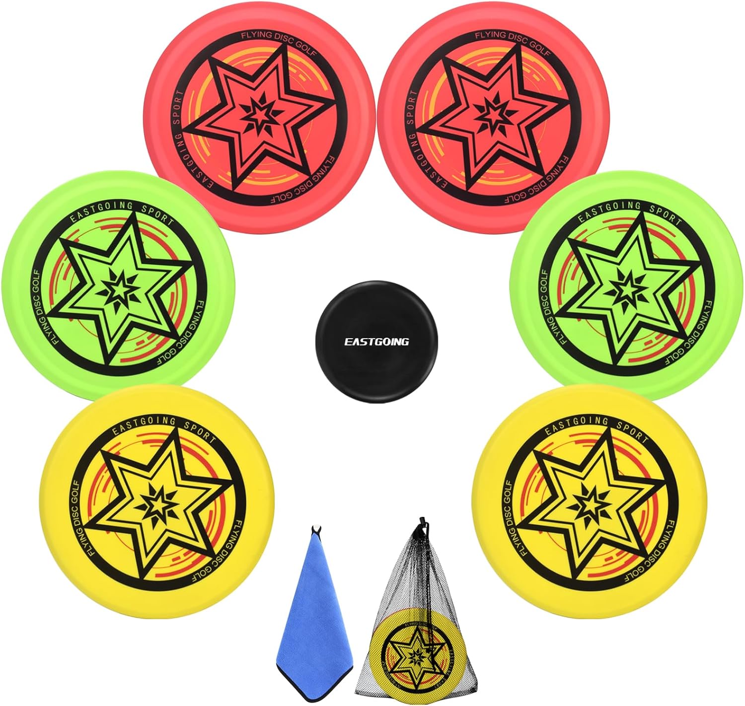 Amazon.com: Eastgoing Disc Golf Starter Set.Disc Golf Beginner Kits (7 ...