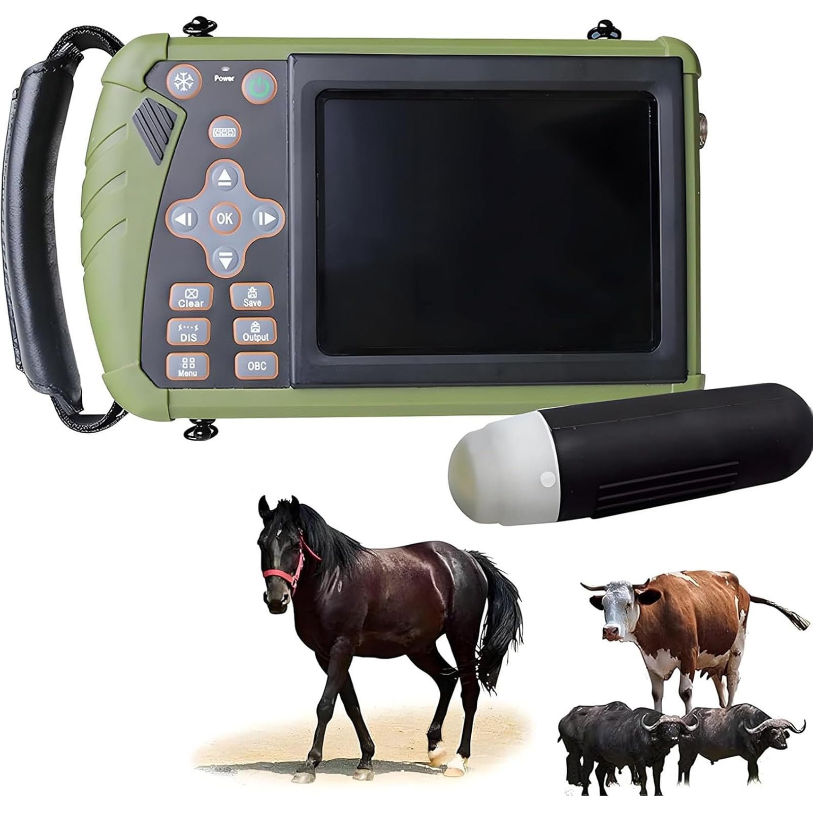 Scanner Veterinario Portatile B-Ultra Sound, Diagnostica Veterinaria della Gravidanza, per Maiali, Pecore, Capre, Cani, F per La Gravidanza