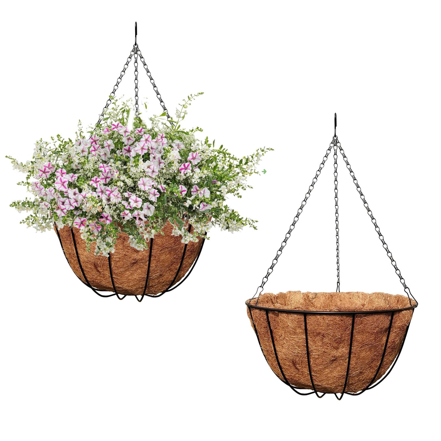 MTB Supply 2 Pack 14 Inch Hanging Baskets