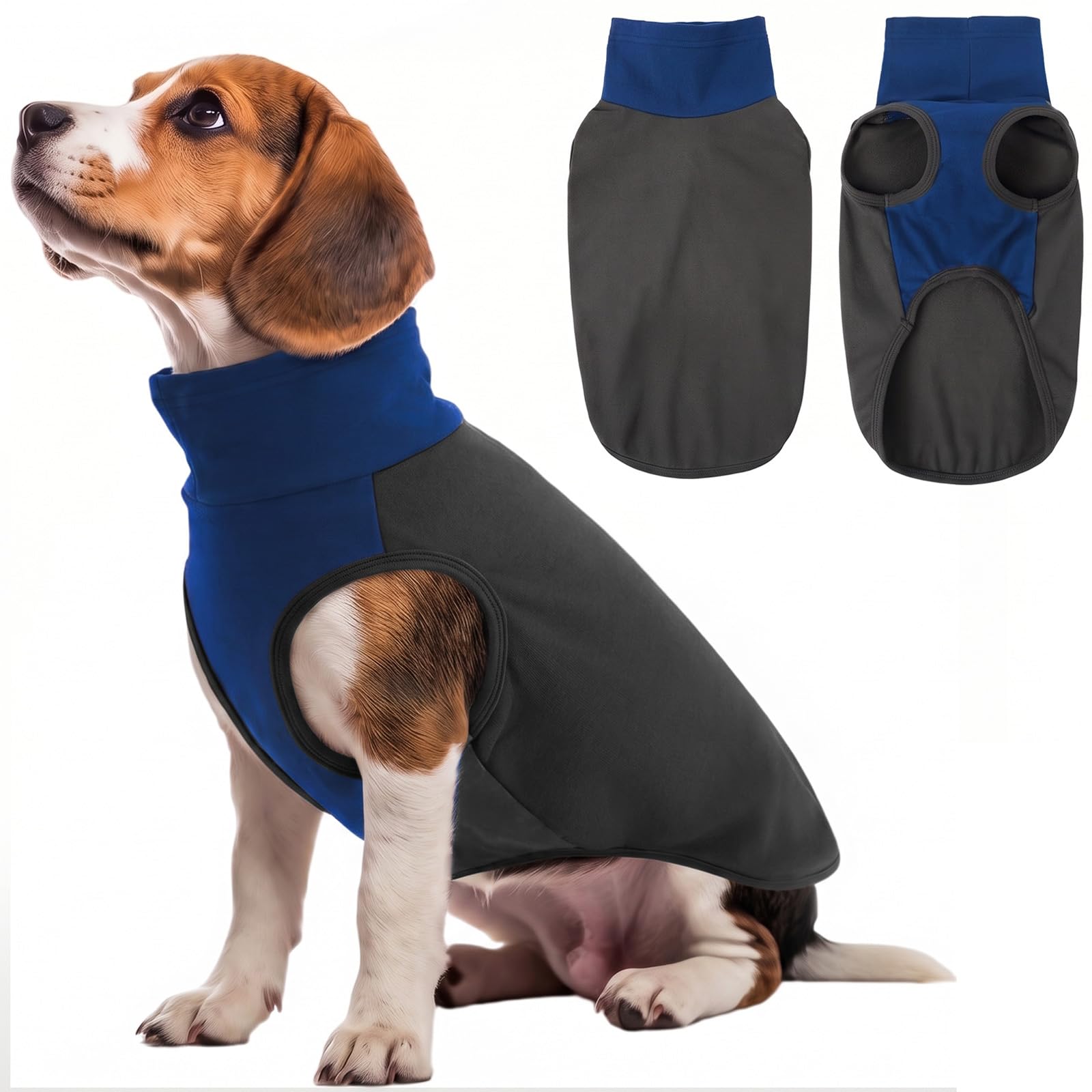 KONVINIT Dog Fleece Sweater Lightweight Indoor Outdoor Winter Vest xxl