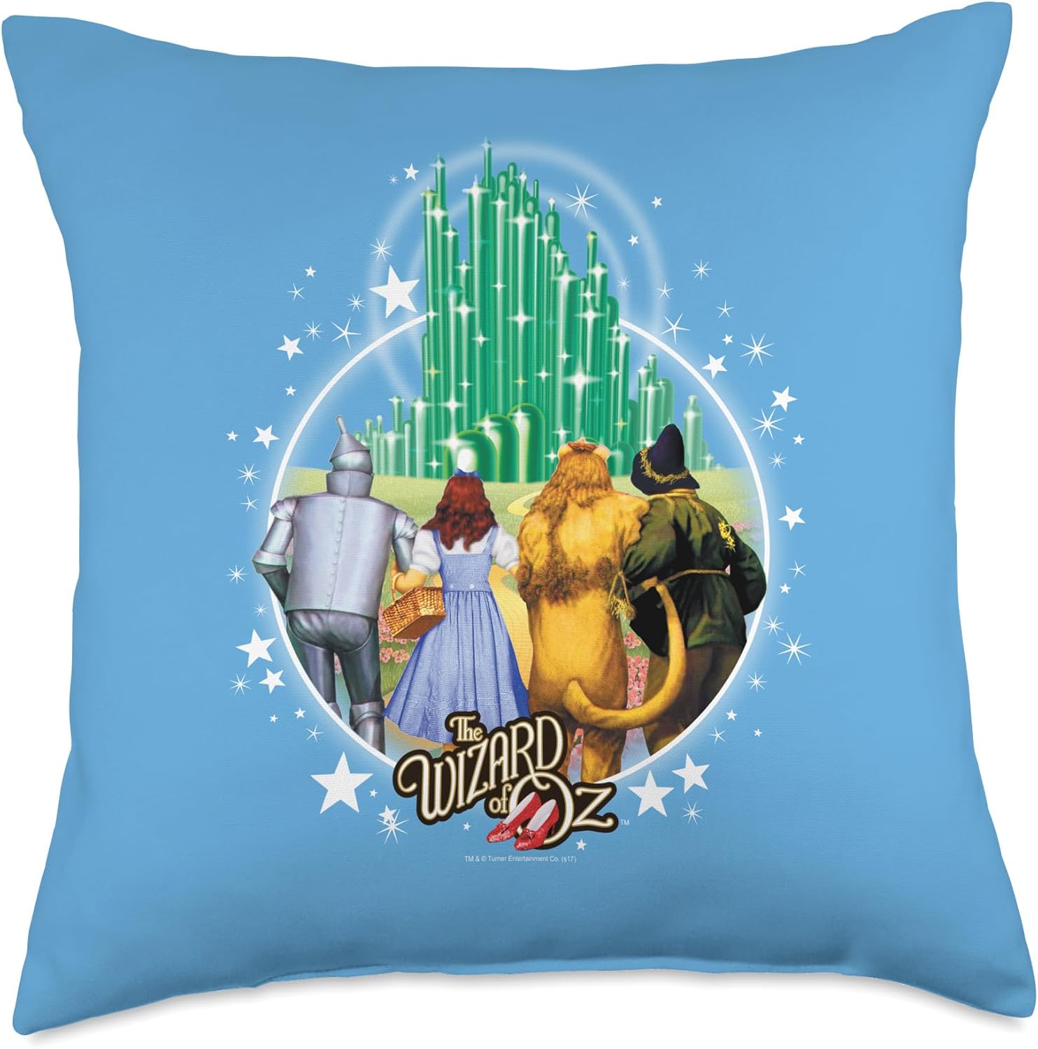 The Wizard of Oz Off to Emerald City Throw Pillow