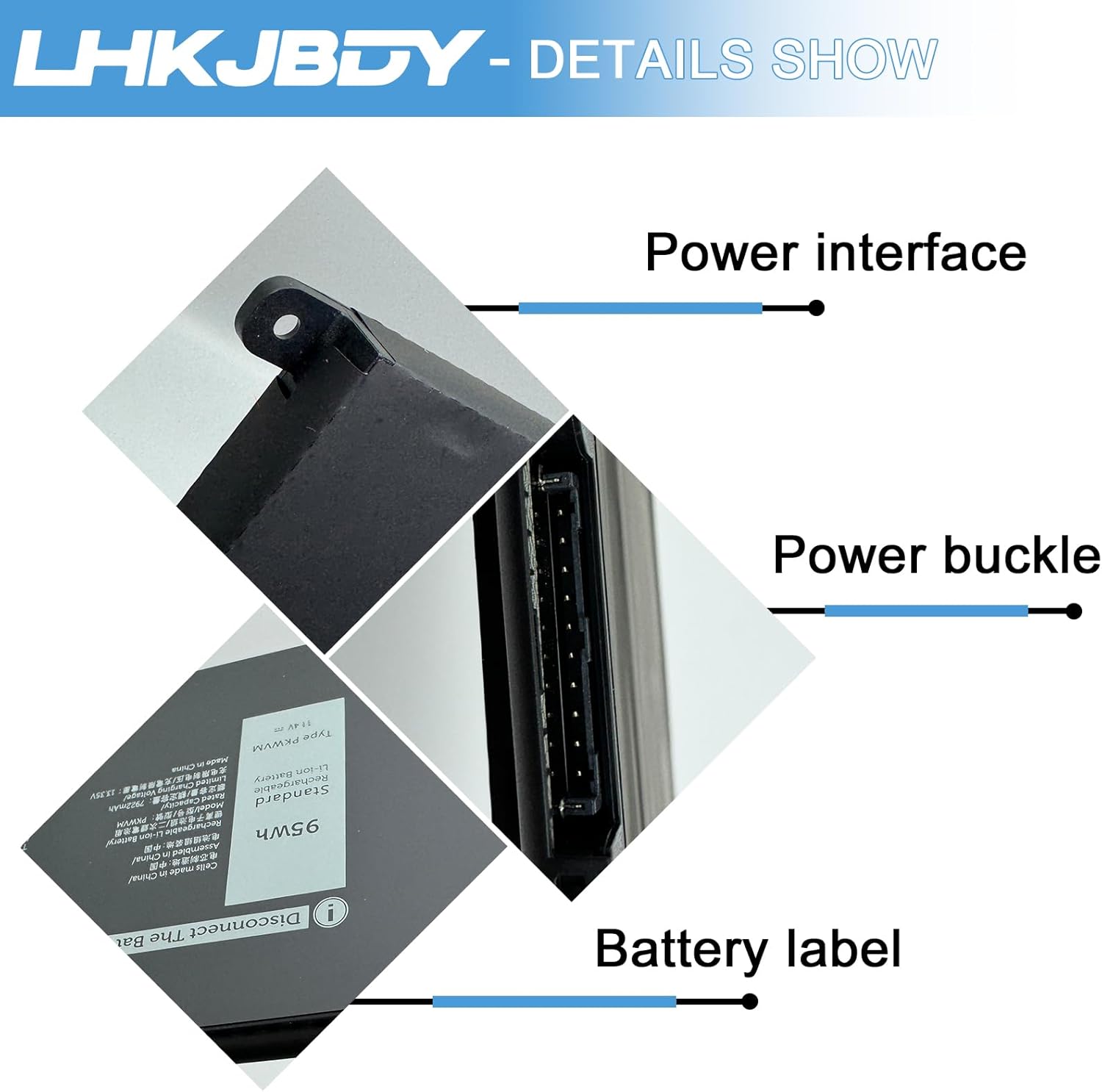 PKWVM Laptop Battery Replacement for Dell Precision 7550 7750 7560 7760 Series Mobile Workstation P44E P93F P44E001 C903V CR72X 17C06 447VR 068N03