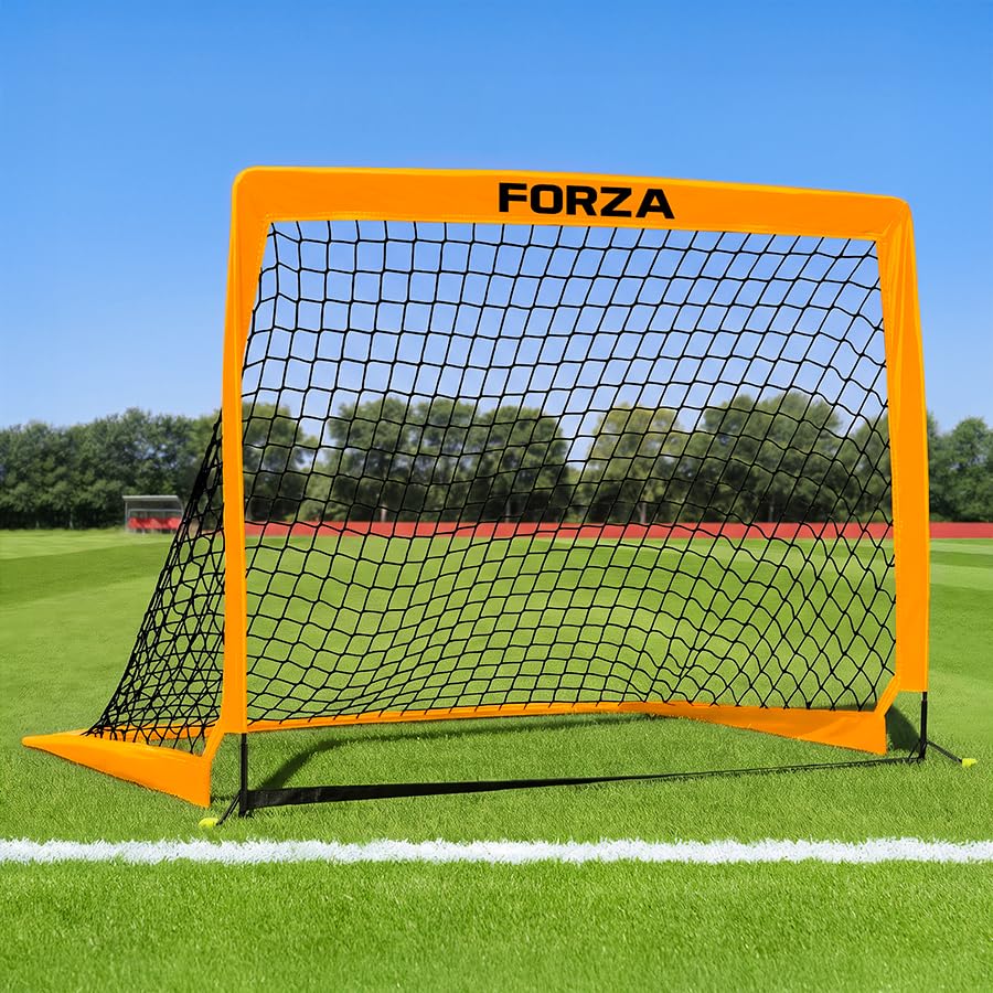 FORZA Square Pop-Up Football Goal [6 Sizes] (Orange, 7ft x 5ft, Single Goal) — image 1