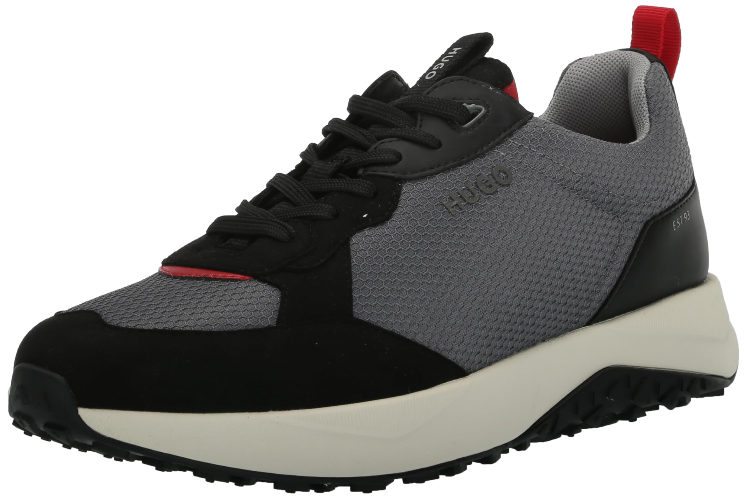HUGO Mens Running Style Mix Material Sneakers