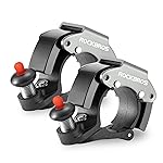 ROCKBROS Bike Bells Hidden MTB Bells Bicycle Bells for 22.2mm Handlebars, More Than 100dB, Clear & Long Sound Ringer, Mountain Bike, Scooter, Youth Bike