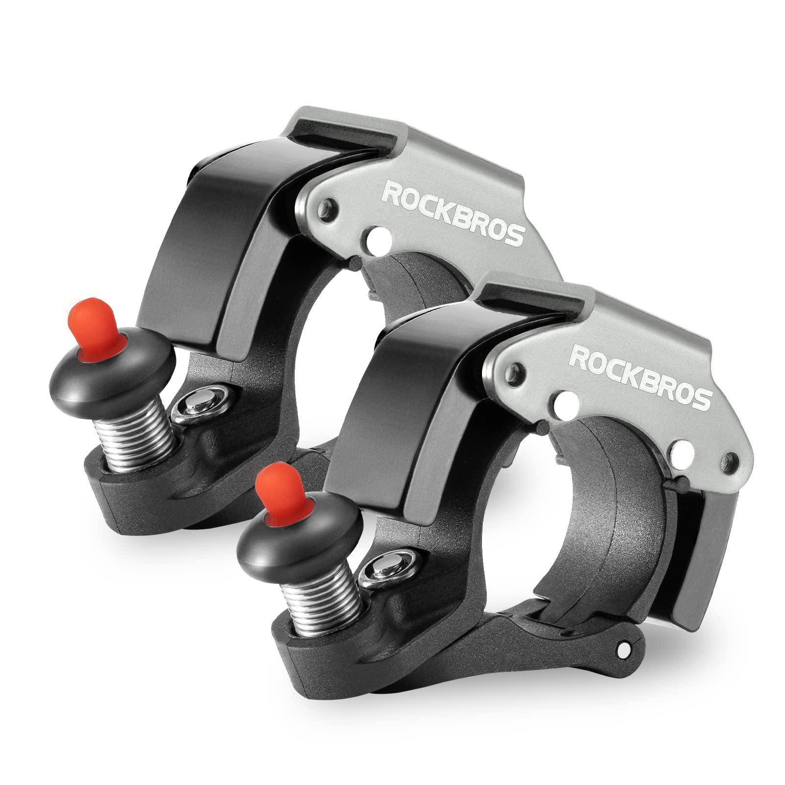Rockbros Bicycle Bell, Cycle Bell, Concealable, Lightweight, Loud Sound, Refreshing Tone, Aluminum Alloy, Rust Resistant, Mini Bells, Adults, Kids, Ring Type, Compatible with Road Bikes, Mountain : Sp