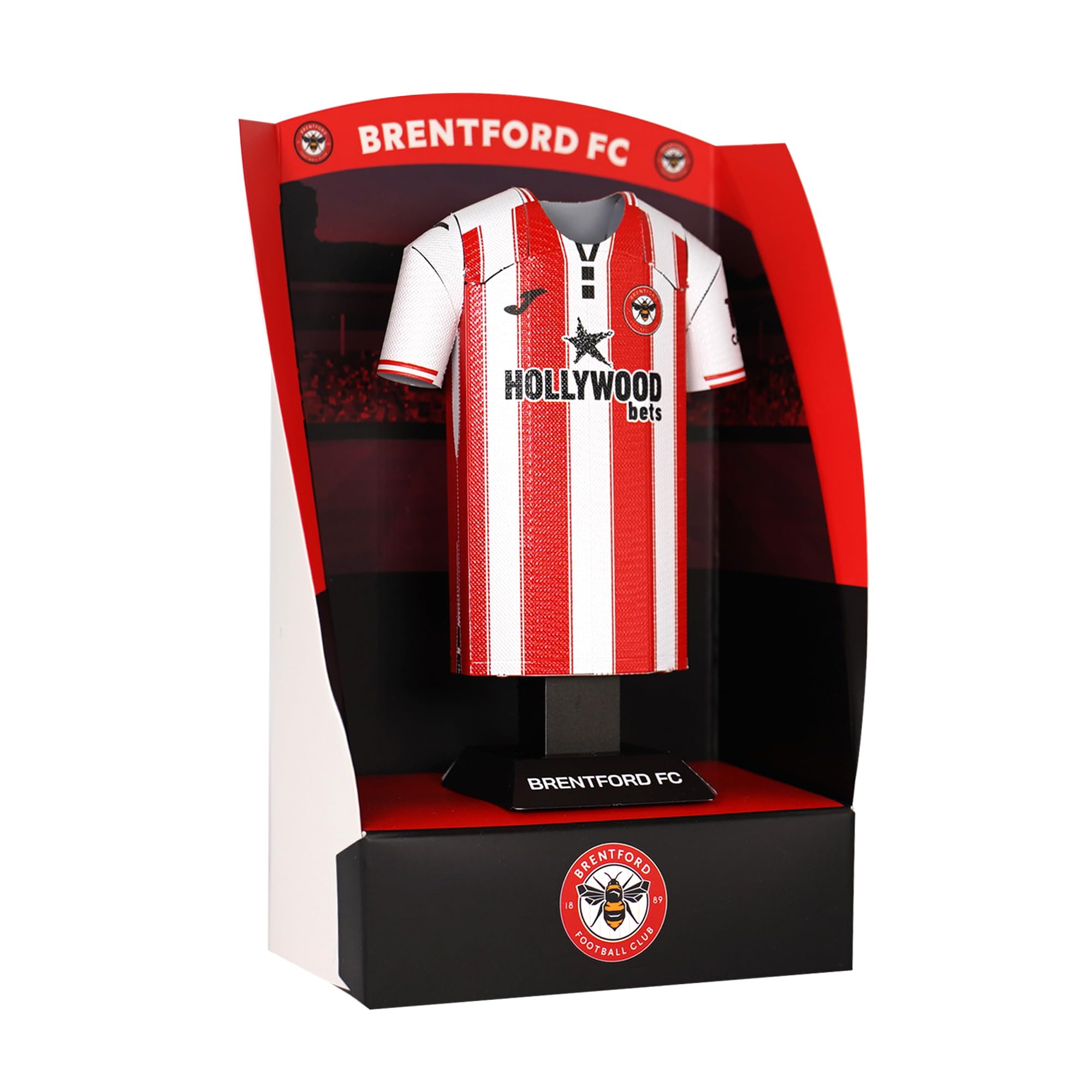 Brentford FC 25/26 Home Metal Football Shirt, Officially Licensed Miniature Alloy Replica Jersey Collectible Display Gift - Image 4