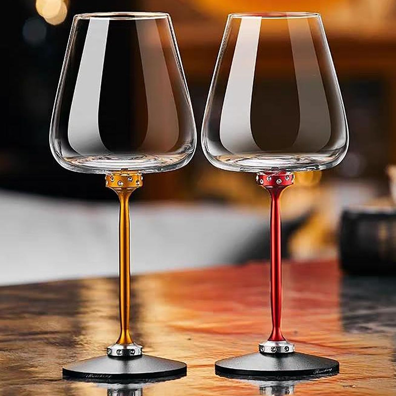 Verre à carafe à vin rotatif en cristal pour whisky et champagne