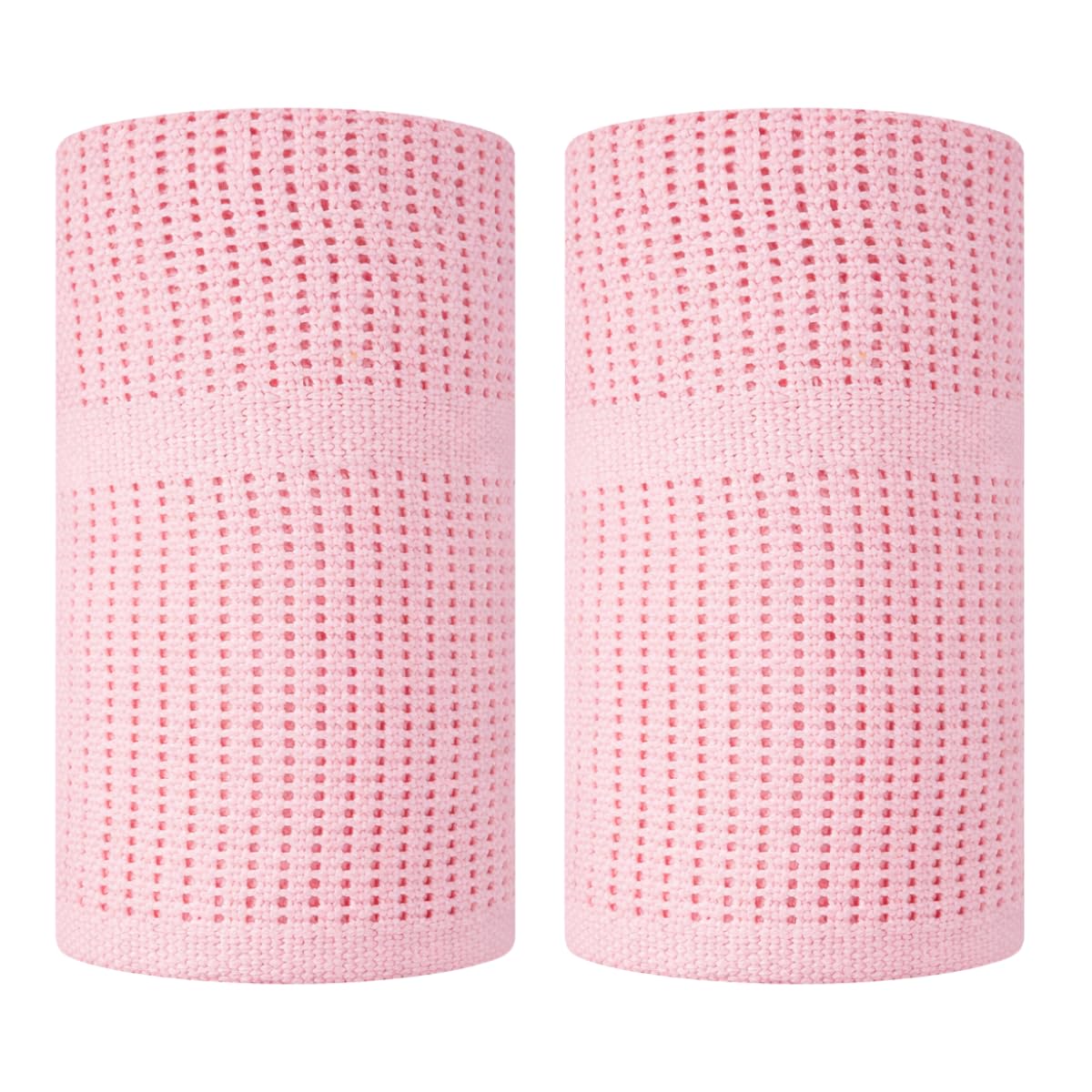 Yöl Pink Set Of 2 Cellular Cotton Baby Blankets 70Cm X 90Cm Breathable Soft Lightweight Newborn Blanket For Pram Moses Basket Cot Crib Nursery Essential Baby Bedding Swaddle