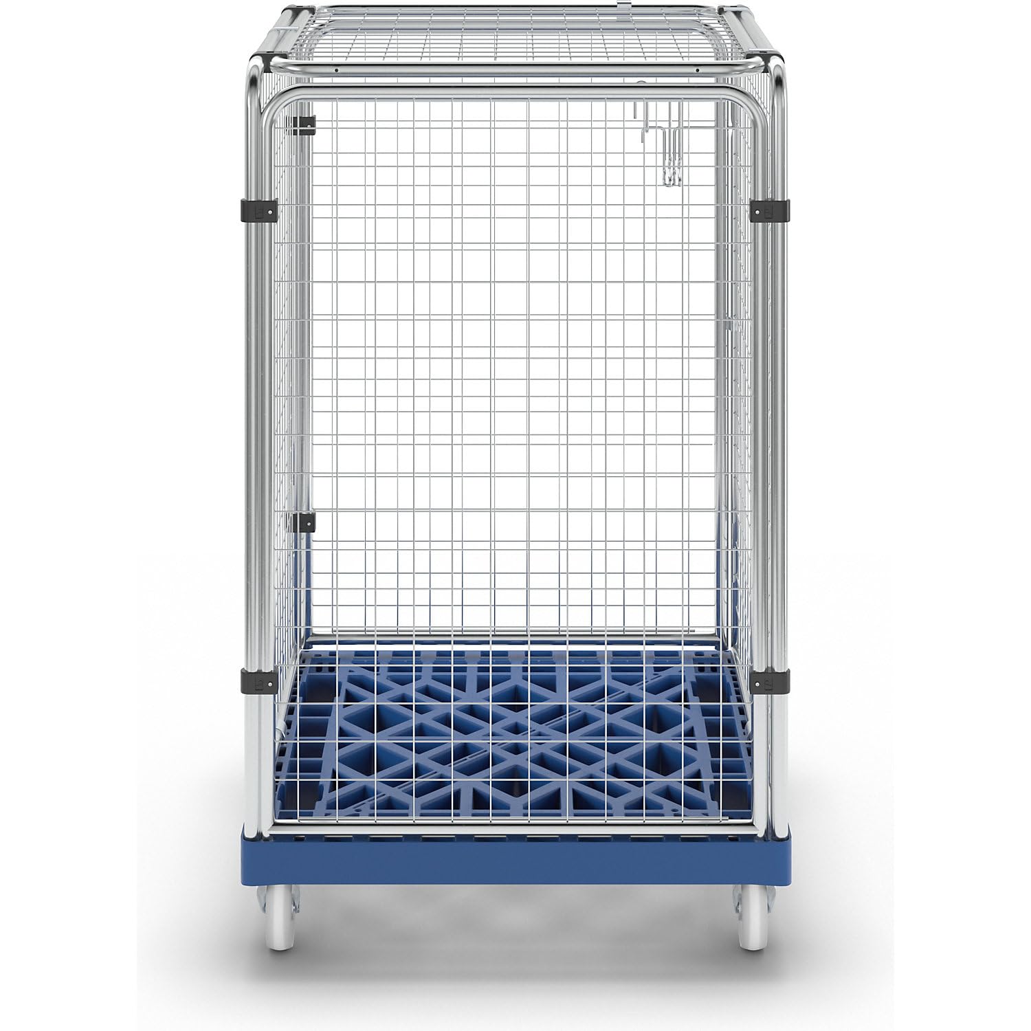 kaiserkraft | Rollbehälter PROTECT | Höhe 1200 mm | enzianblau