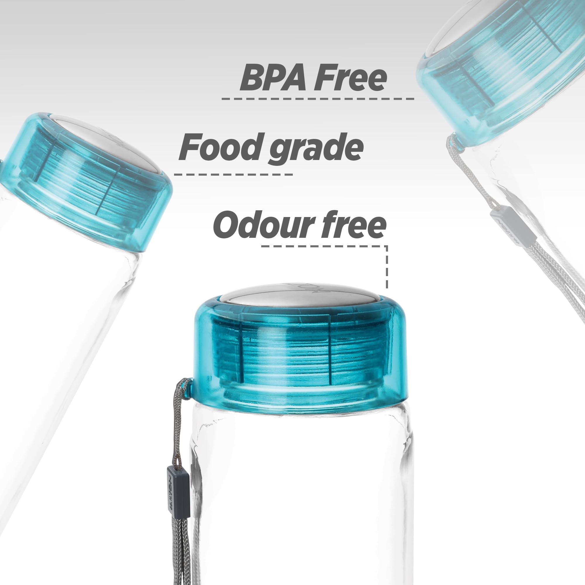 Treo Glass Bottles - Leak Proof & BPA Free -3