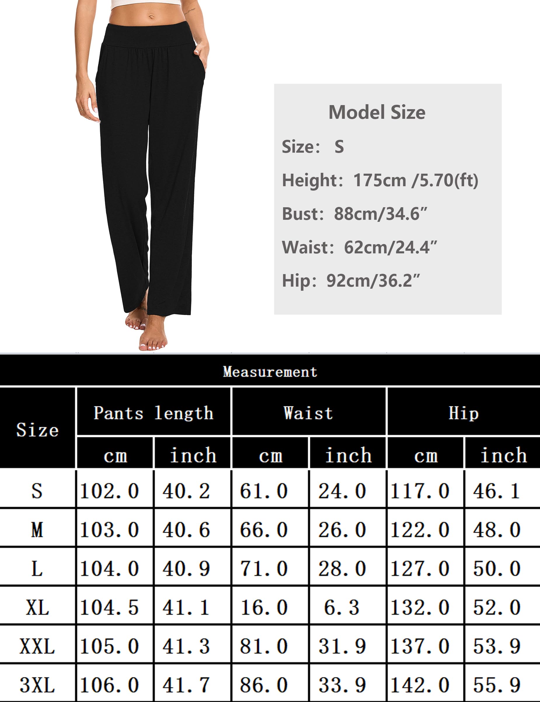 Marvmys Pantalones Yoga Mujer Algodón Cintura Alta Pantalón para Pilates Jogging Fitness Casuales con Bolsillo