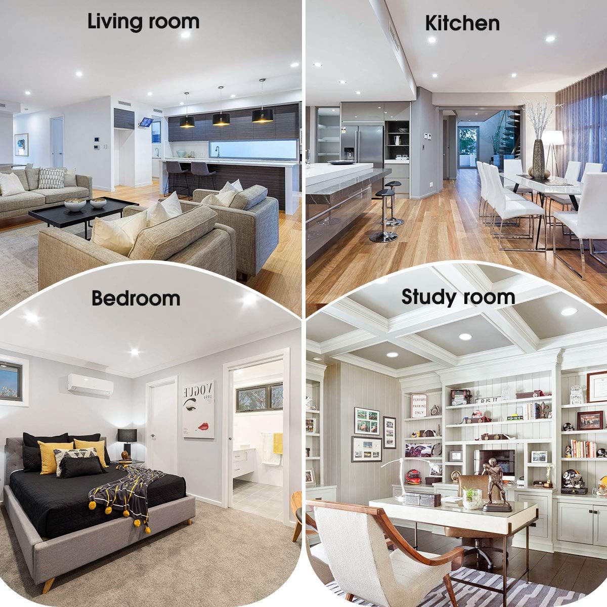 Hоttеѕt Sаlе JandCase BR30 LED Flood Light Bulbs 95 CRI, Dimmable 11W(85W Equivalent), 5000K Daylight White, 850lm, Low Blue Light Bulb for Ceiling, Recessed Can, UL & Energy Star Listed, E26 Base, 6 Pack