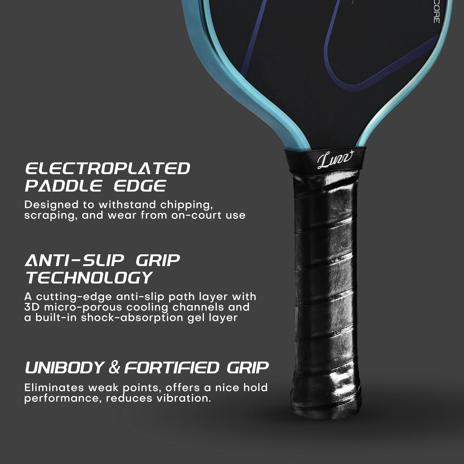 Amazon.co.jp: Luzz ピックルボールパドル 熱成形ブルーブレイズ