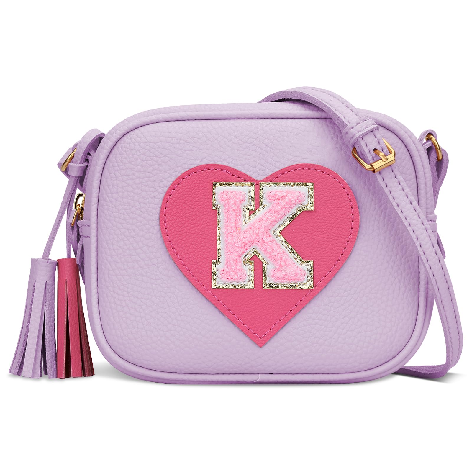 KKXIU Gifts for 3 4 5 6 7 8 Year Old Girls Initial Toddler Purse