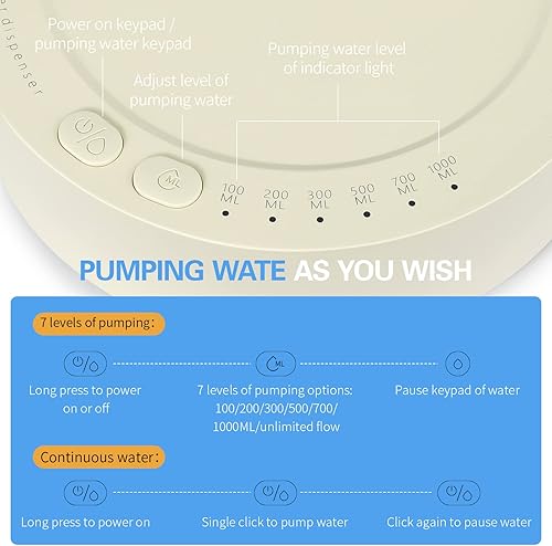 Miniatura 5 de Dispensador inteligente de botellas de agua de escritorio, bomba de botella de agua eléctrica extraíble portátil de 5 galones, bomba universal de