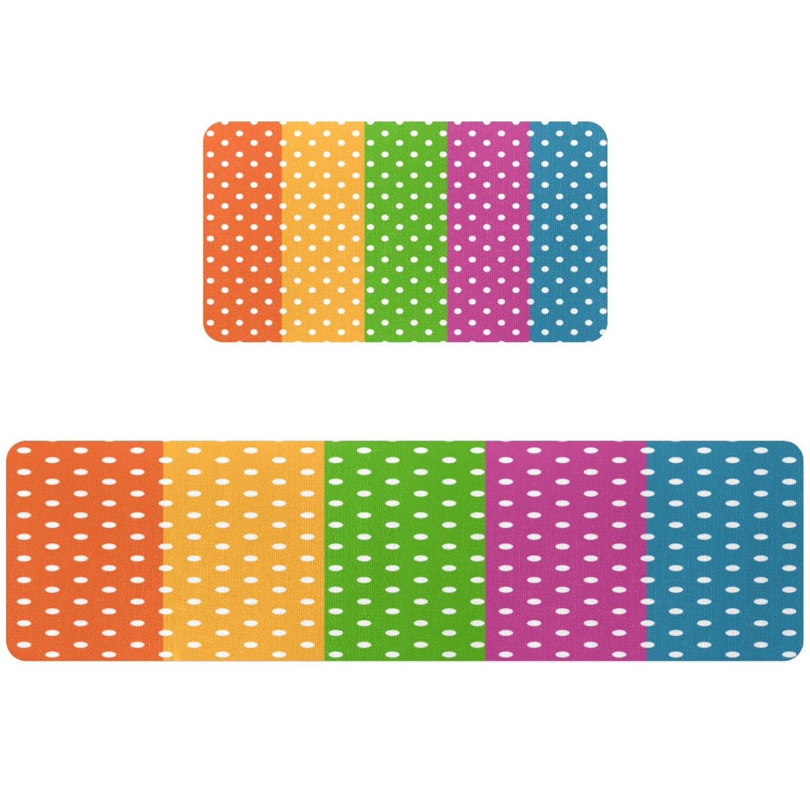 Tapete absorbente VAPOKF lavable y antideslizante con diseño de puntos para suelo