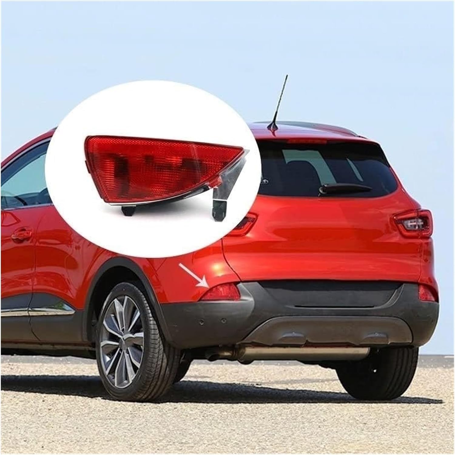 Car Tail Lights for Kadjar 2015 2016 2017 2018 Car Rear Bumper Fog Light Tail Brake Light Stop Warning Lamp