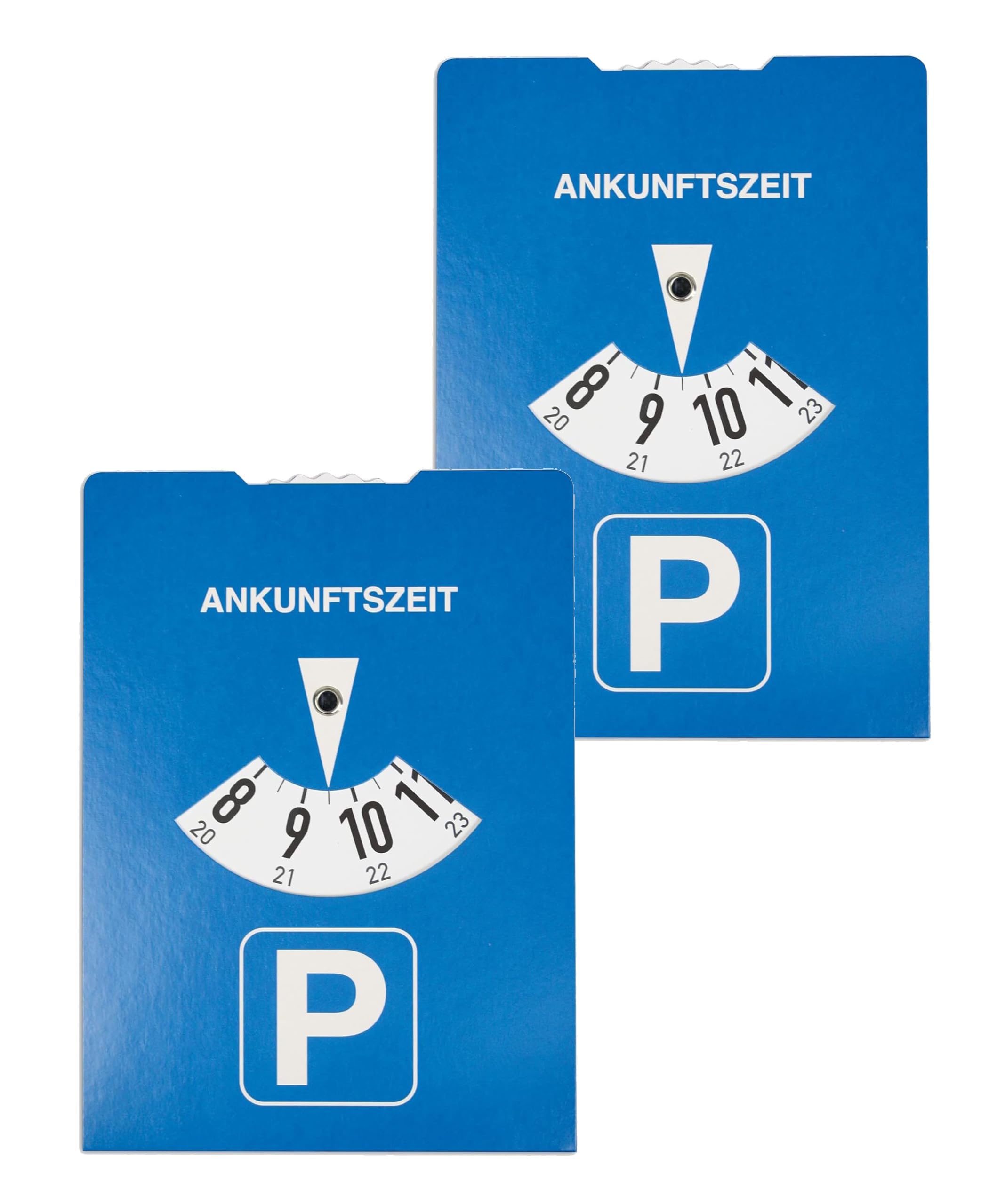 We-Ball Parkscheibe aus Karton gemäß StVO für Auto, 11 x 15 cm – Umweltfreundliche Papp-Parkscheibe, strapazierfähig, langlebig, ideal für PKW, LKW, Wohnmobile (2 Stück)