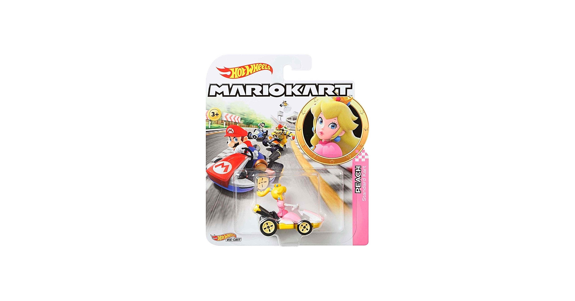 Amazon.com: Hot Wheels GBG28 Mario Kart 1:64 Die-Cast Peach