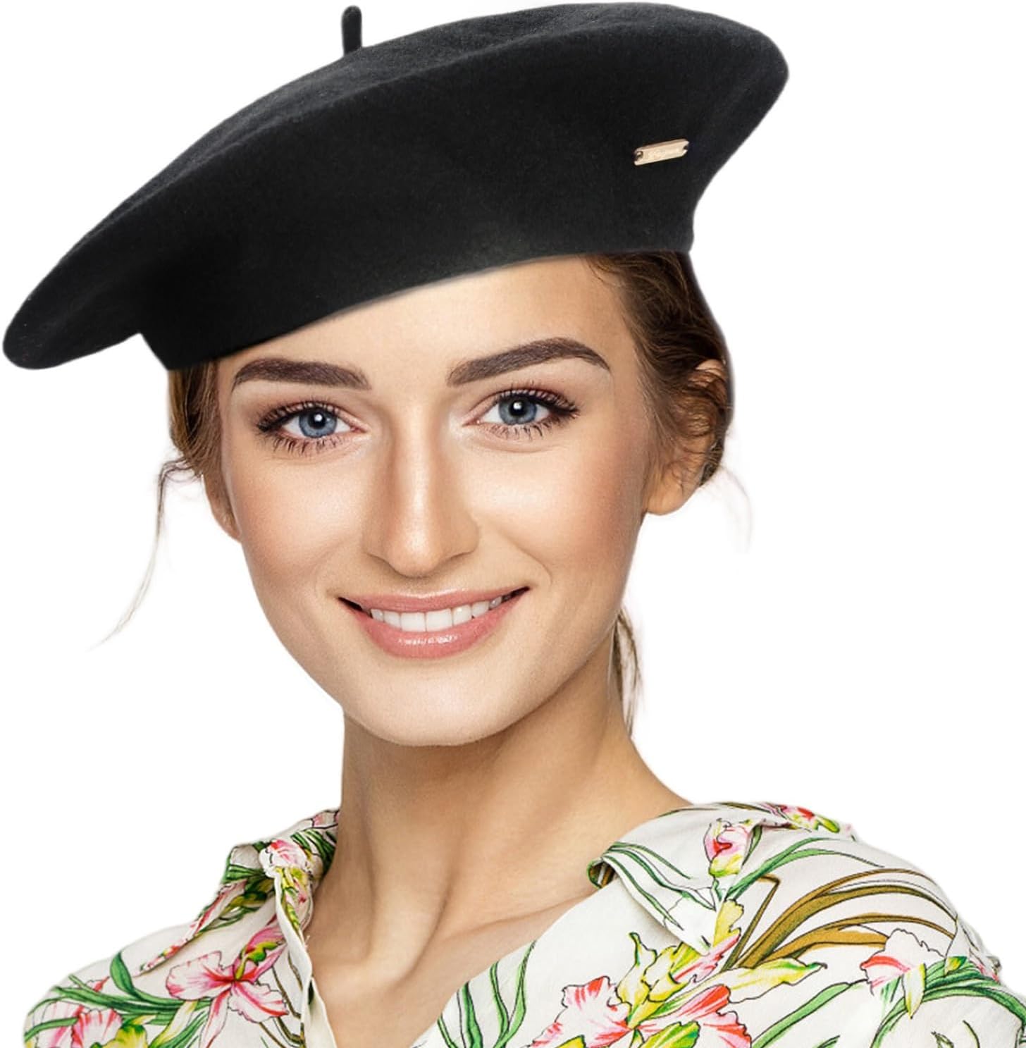 Satin Lining Classic Wool Beret Hats for Women Man Painter hat French Beret for Man...