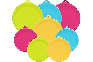 1 Cup & 2 Cup Round Silicone Replacement Lids for Pyrex Glass Storage Containers