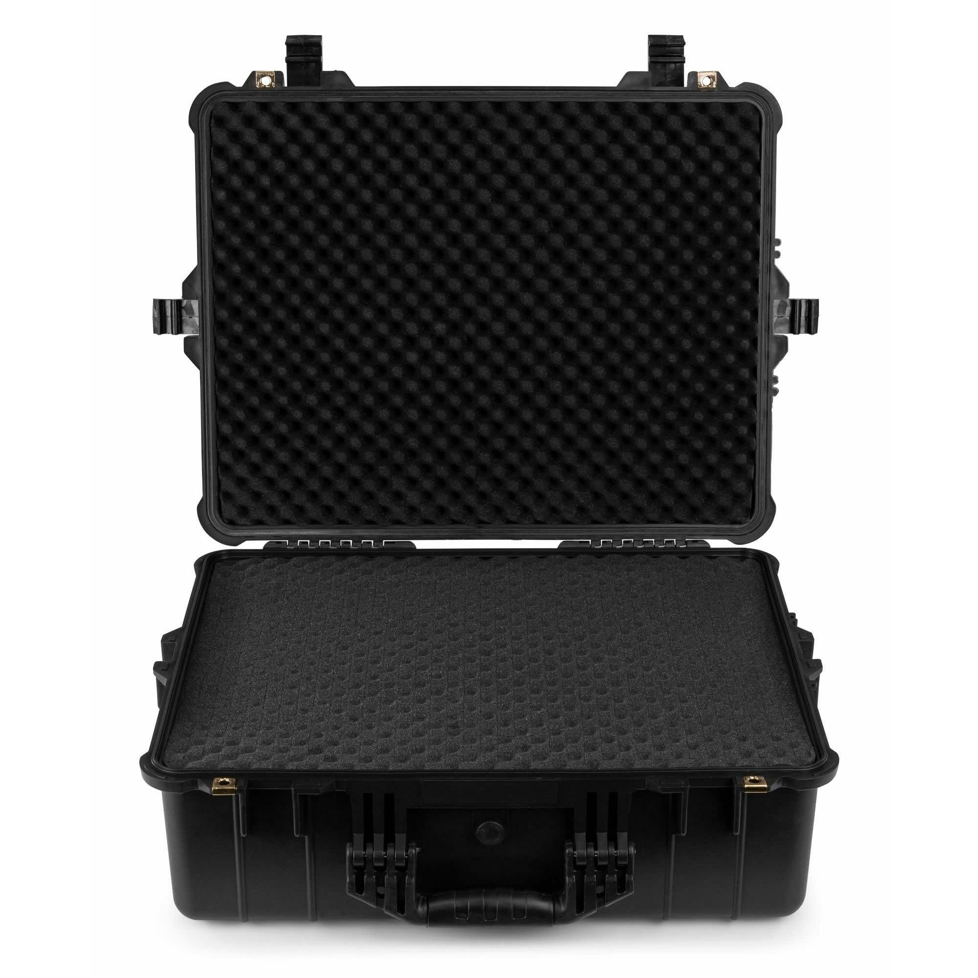 Power Dynamics GIGcase22 Maleta Rígida Universal con Espuma Interior, Impermeable y Resistente – Estuche de Transporte Profesional para Cámaras, Fotografía, DJ o Electrónica. Color Negro Robusto