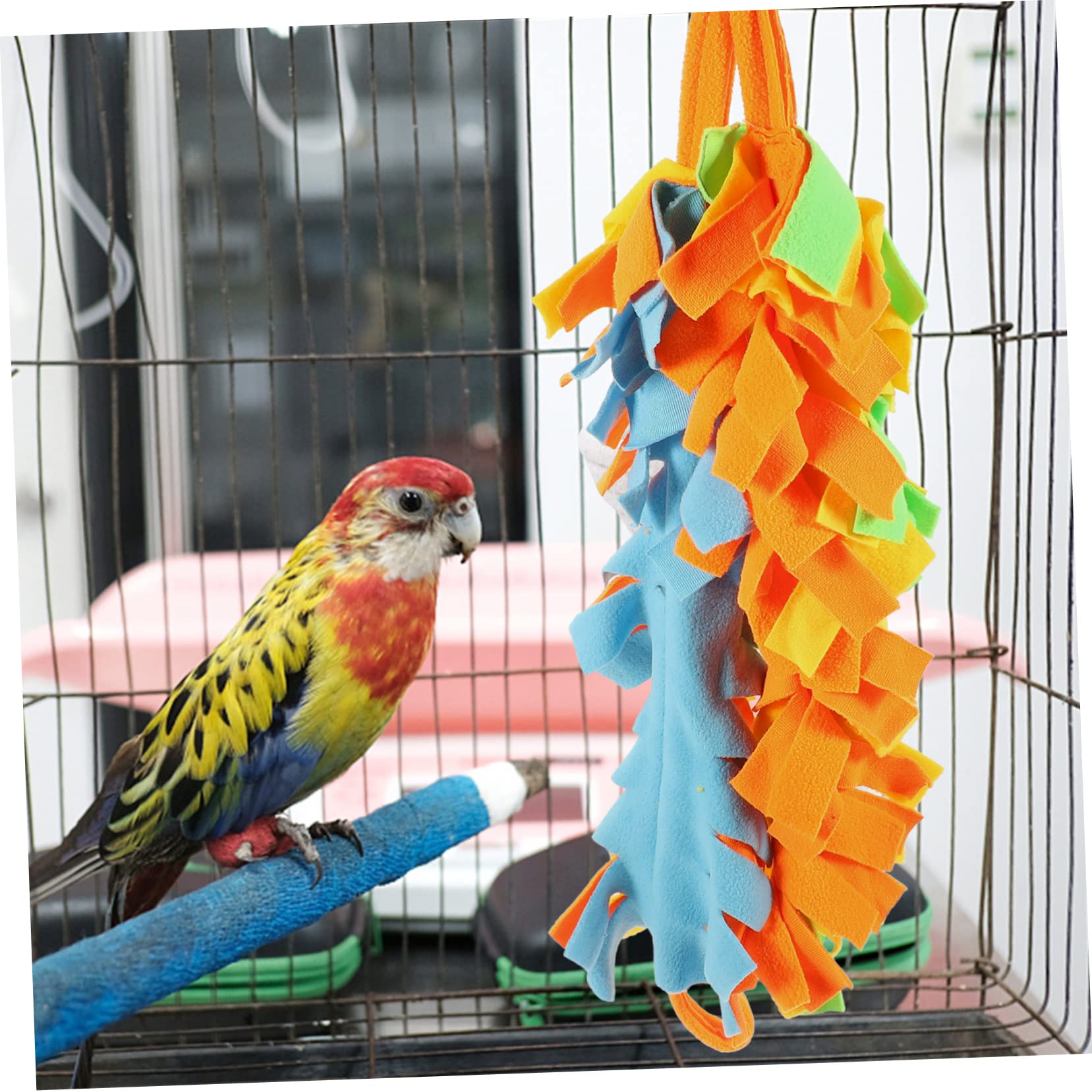 BESPORTBLE 10pièces Jouets à Mâcher pour Oiseaux Et Petits Animaux Balancement Suspendu pour Perruches Perroquets Et Hamsters Accessoire De Et Sûr