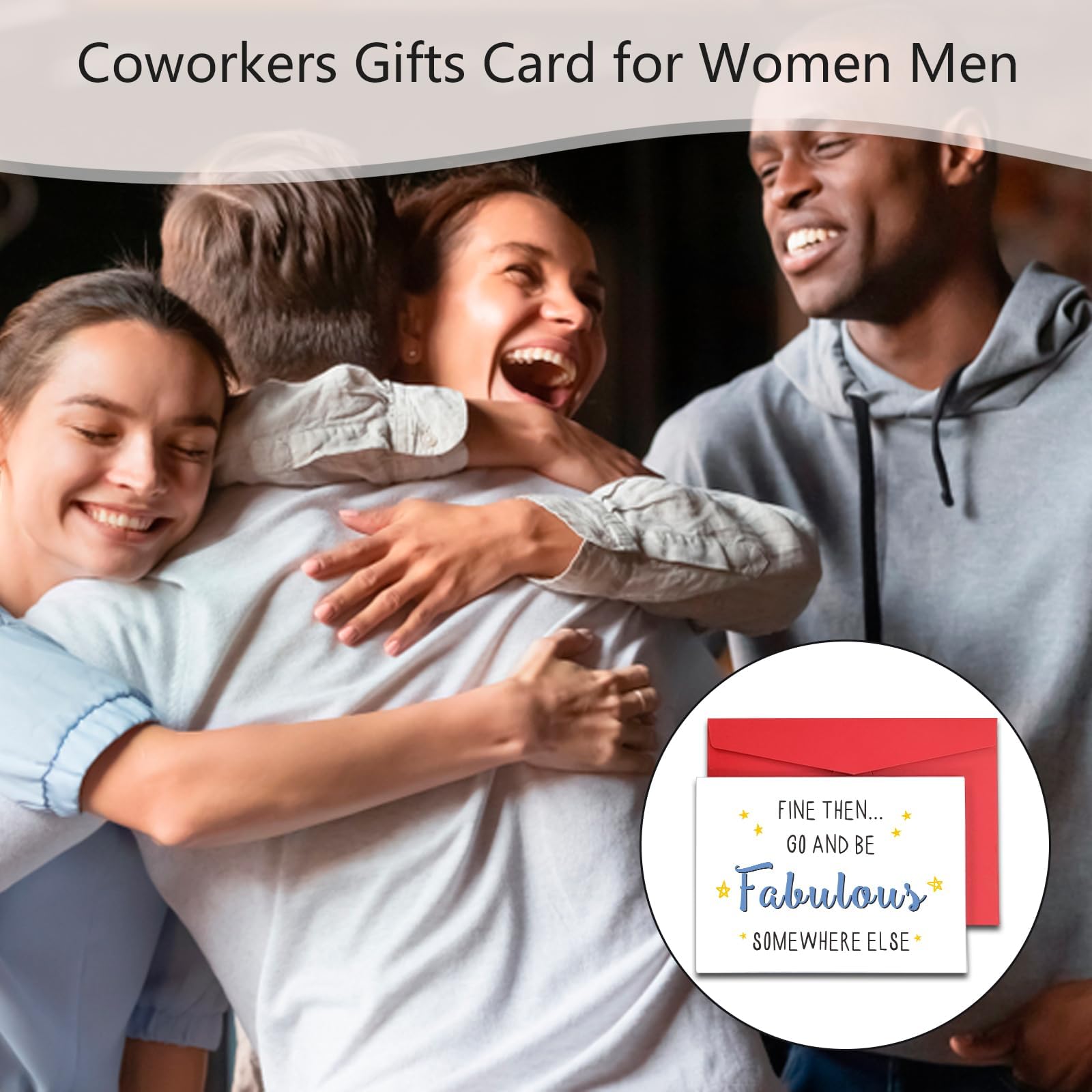 Farewell Card For Coworkers - Goodbye Going Away Card For Colleagues & Work Friends