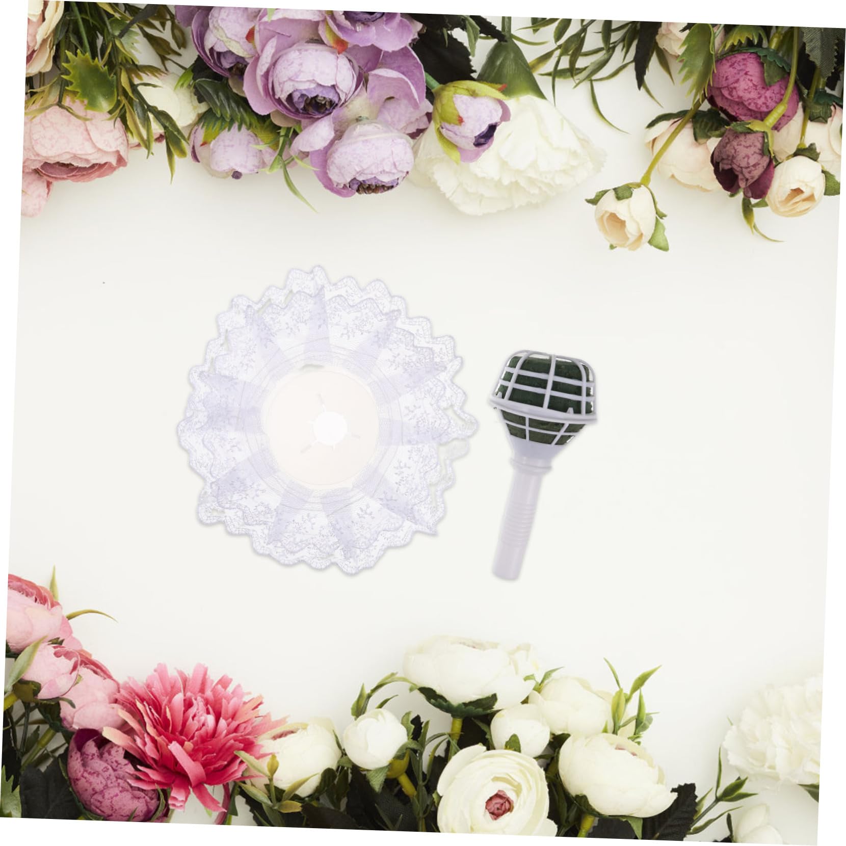 Porta Ramos de Flores de Resina Asa para Boda, 6 Unidades para Arreglos de Flores Artificiales y Hand Bouquets, Soporte para Decoración de Bodas y DIY