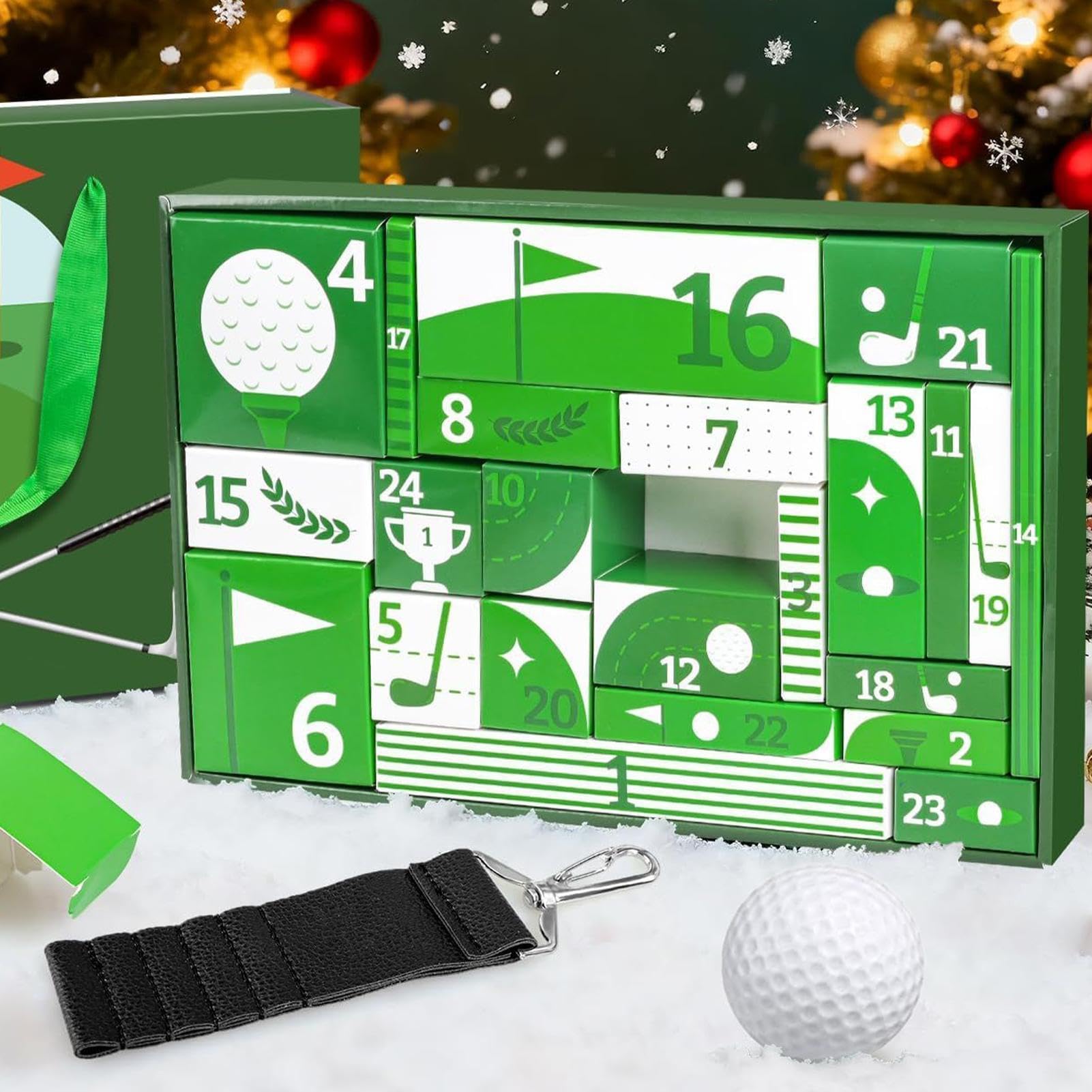 Calendario Countdown Natale Accessori Golf Collezionabili Con Palline
