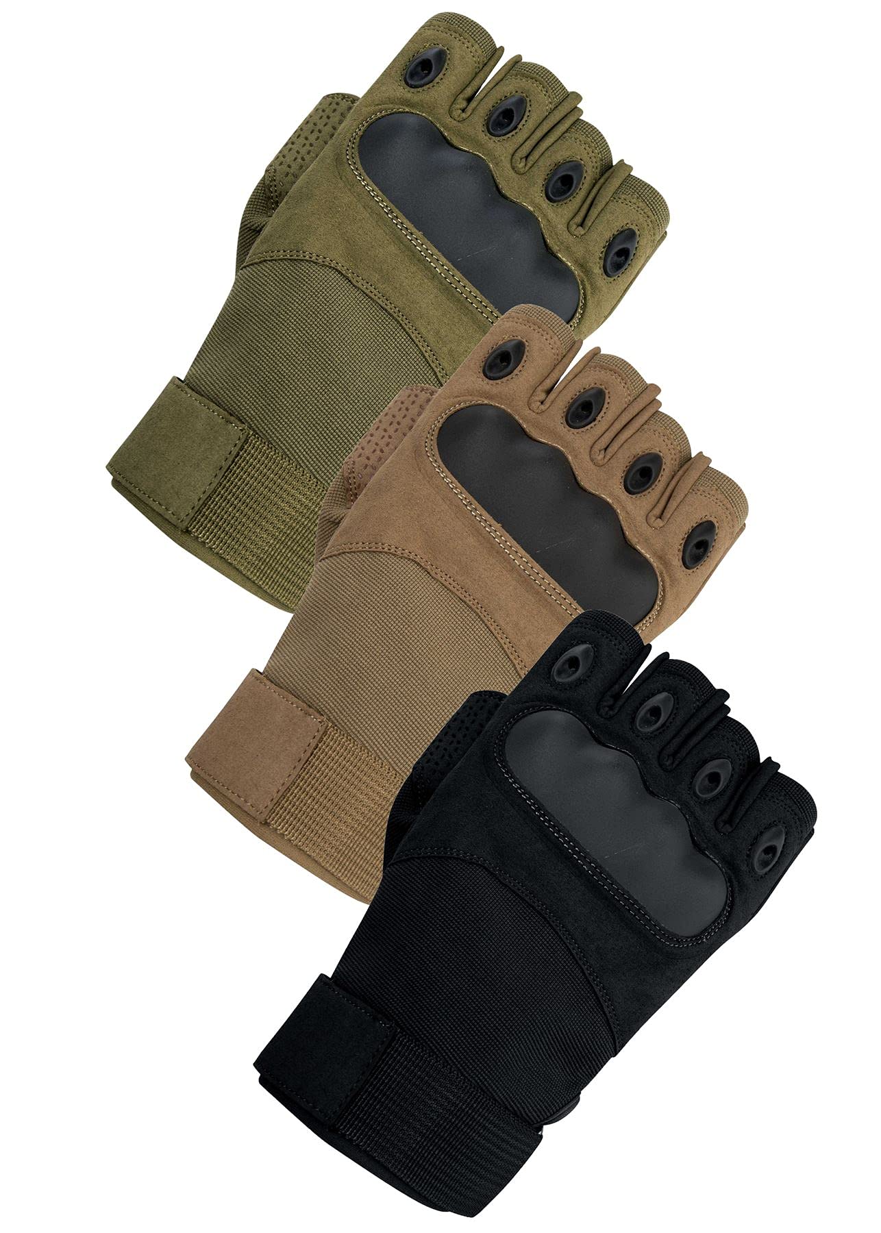 WALKER AND HAWKES - Fingerlose Handschuhe - für Jagd & Sport - rutschfest - Knöchelschutz