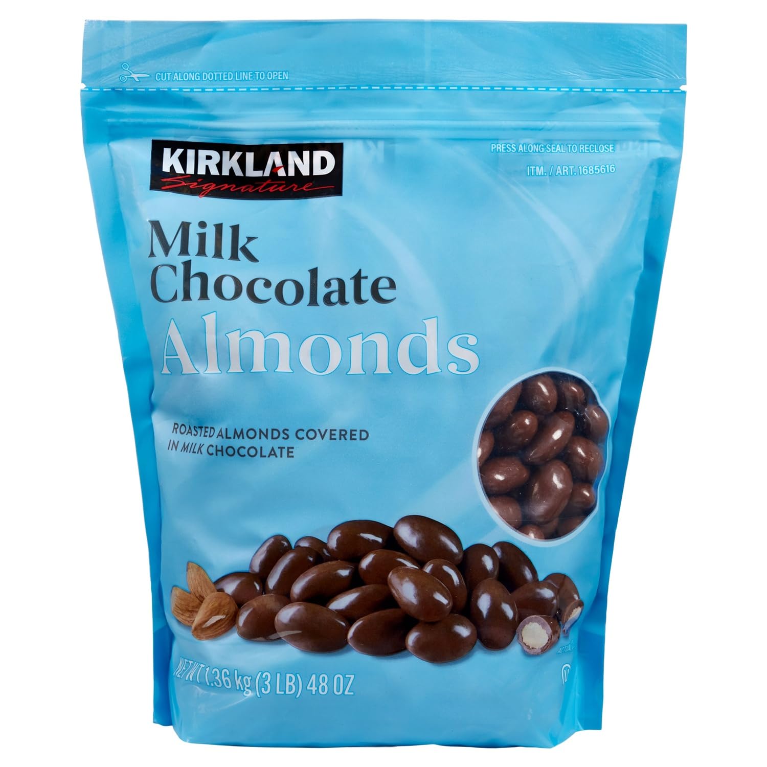 Kirkland Signature Milk Chocolate Covered Almonds - 48 Ounce