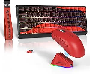 Mouse De Gaming Wireless ATTACK SHARK X11 Usor Cu Statie De Incarcare Rgb Cablu Tri Mode 2 4g Usb C Bt 22k Dpi Senzor Optic Paw3311 Comutator Huyu 5 Butoane Programabile Pentru Pc Mac Alb Zy20011034
