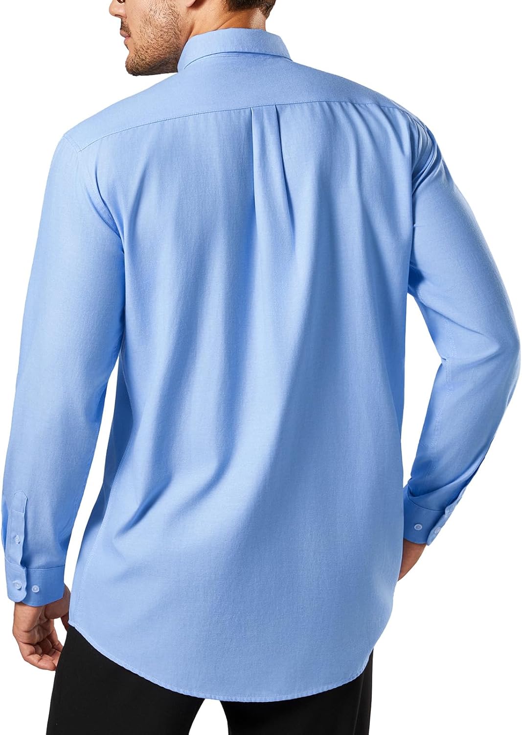 Oxford Dress Shirts for Men Big and Tall (Size XXL-6XLT) Button Down Long Sleeve Collared Shirts - Image 2