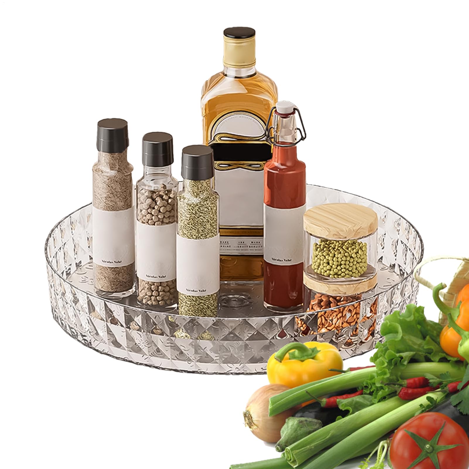 LARS360 Scaffale Portaspezie 4 Livelli In Acciaio Inox - Organizer Da Cucina Per Barattoli, Bottiglie, 35x20x52 Cm - 3