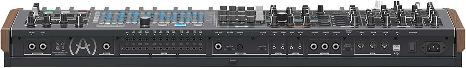 Rear panel connections of the Arturia MatrixBrute