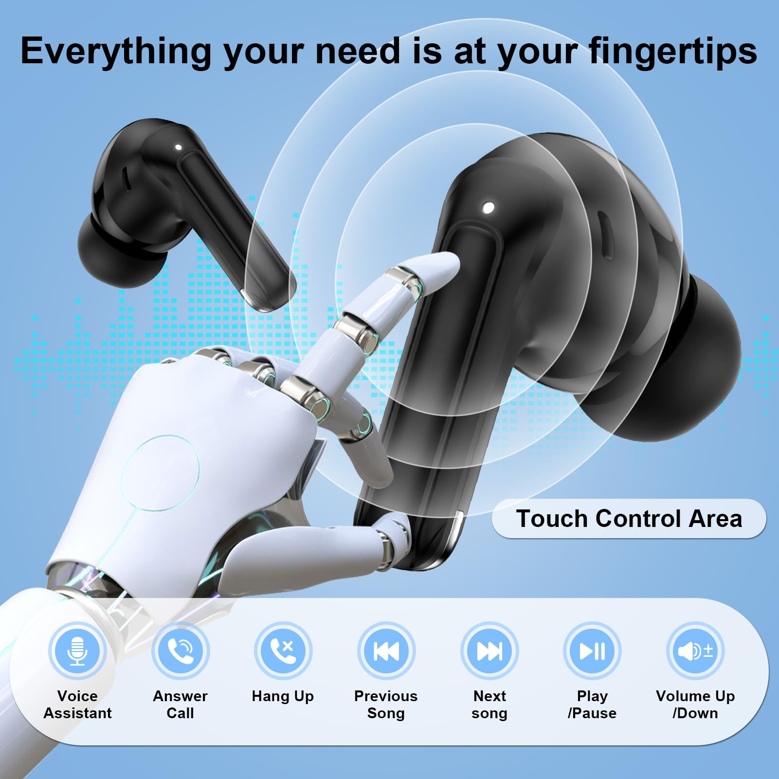 Écouteurs pour Samsung Galaxy S26 Ultra/S25 Plus/S24 FE/S23 Ultra/S22/S21/Z Flip 7/Fold7, casque Bluetooth sans fil avec écouteurs étanches IPX7 pour Audífonos Samsung Antibruit