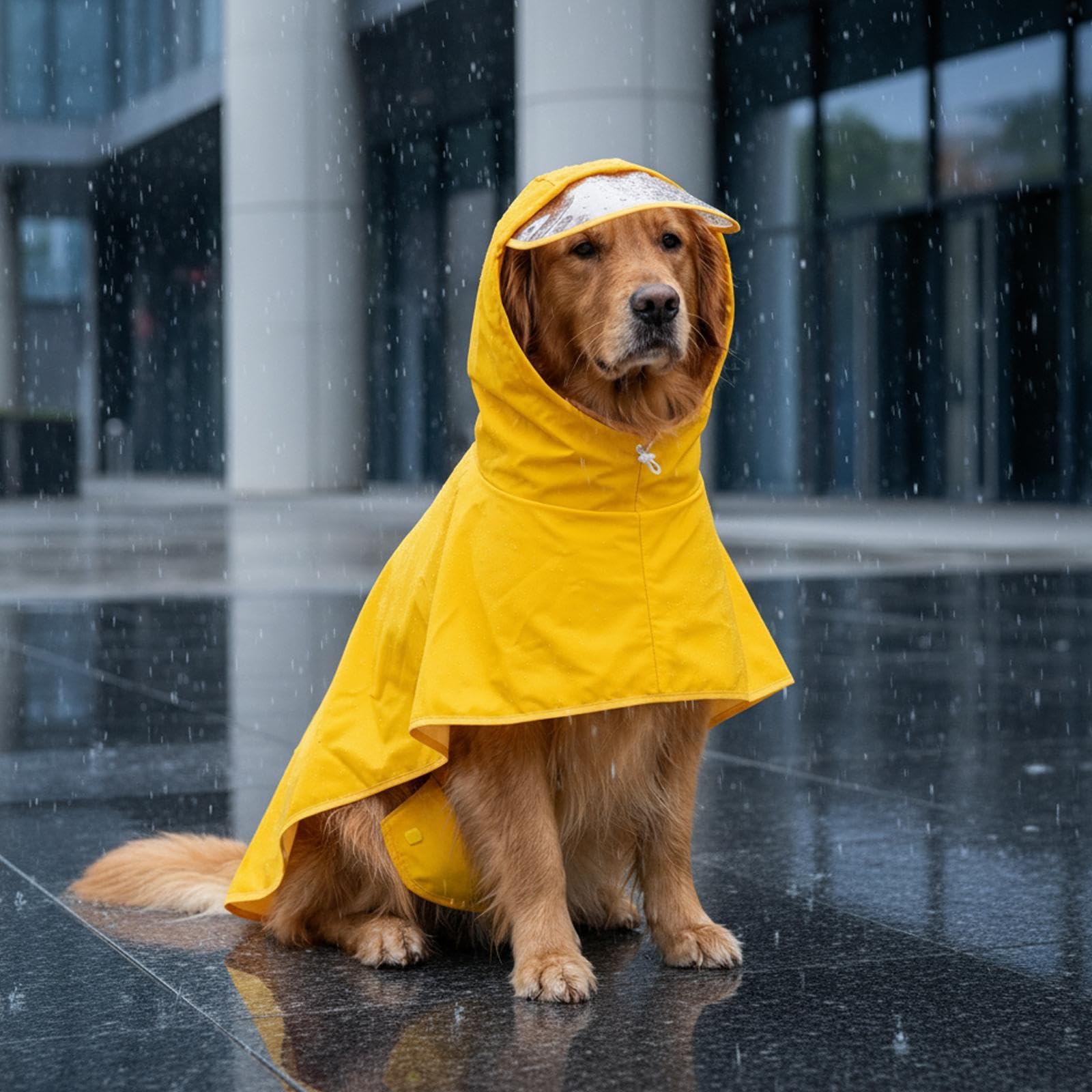Impermeable con Capucha, Poncho para Perros, Práctico Impermeable para Cachorros Y Perros de Tamaño Mediano, 7XL