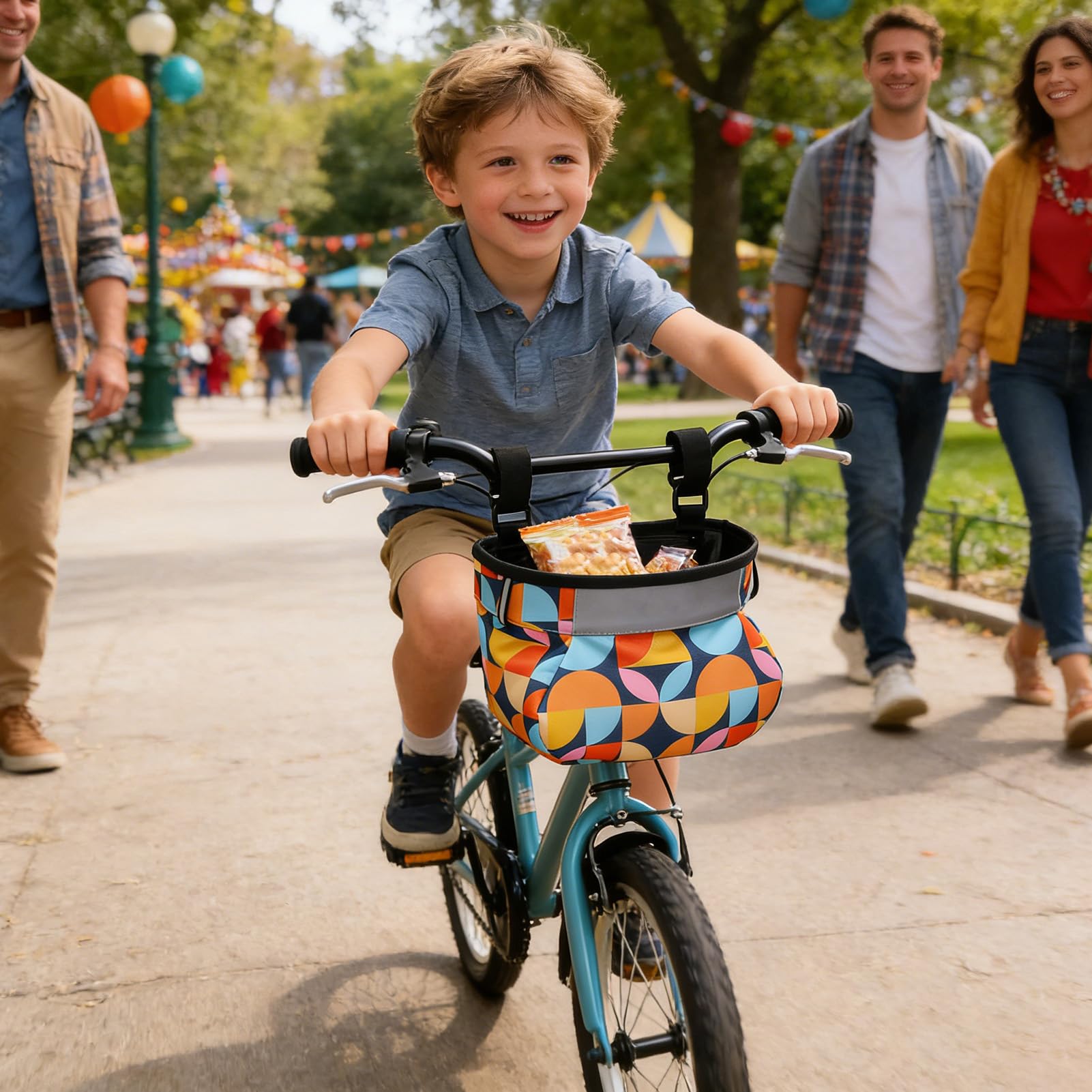 Panier avant en fil pour vélo | Porte-vélos de charge avec montage facile - Montage rapide avec ajustement transport scolaire et pique-nique